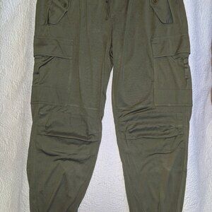 Polo Ralph Lauren Olive 100% Silk Cargo Pants- New With Tags - Elevated Utility